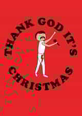 Cute Queen Rock 'n' Roll Christmas card for your friend / mum / dad / partner created by Hannah @rocknrollbabies