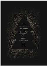 Classic Christmas Card - Merry and Bright created by Laura Bercovich