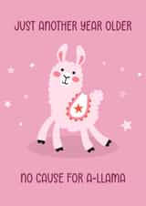 Cute Birthday Card - Llama - Pun created by Choo Choo 