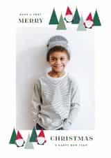 Personalised Christmas Photo Card created by Laura Bercovich - Cute Christmas Card - Santa Gnomes