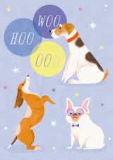 Cute Birthday Card - Dogs - Woohoo! created by Sabrin Deirani