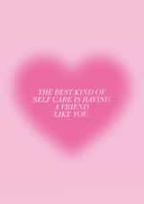 Cute Heart Best Friend Card- Just to Say created by Peaches