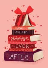 Arty Valentine's Day Card - Books - Happily Ever After created by Debbie Daley Illustrations