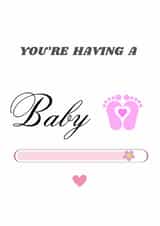 Sweet card to let the new baby know you can’t wait to meet them. created by Snap & Send
