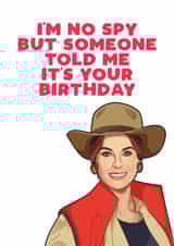 Funny Birthday Card - Coleen Rooney - I'm No Spy created by Filthy Sentiments