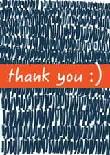 Bright smiley thank you card :) created by Samuel Alexander Design