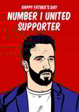 Fun Father's Day Card - Rúben Amorim - Number One Supporter created by Graham Sanders