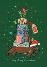 Cute Christmas Card - Happy Howlidays created by Cindy Reynolds