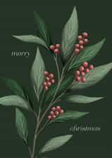 Classic Christmas Card - Festive Foliage created by Cindy Reynolds