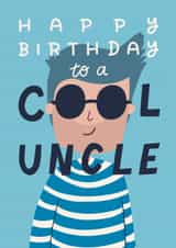 Cute Birthday Card - Cool Uncle created by Christine Cuddihy Illustration