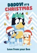 Bluey Christmas Card For Daddy – Love From Your Son created by Danilo