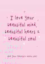 Funny Valentine's Day Card - Fantastic Boobs - For Her created by Bow & Bell