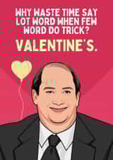 Funny Valentine's Day Card - The Office - Kevin Malone created by Sundiva Designs