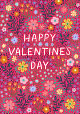 Pretty Valentine's Day Card - Flowers - Floral created by Pear Tree Press