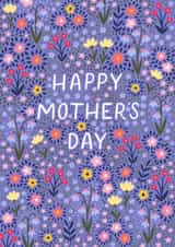 Pretty Purple Mother's Day Card - For Her - Flowers created by Pear Tree Press