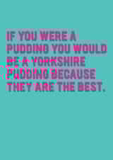 Funny Valentines Day Card - For Significant Other- Yorkshire Pudding created by Redback Cards