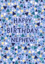 Classic Birthday Card - For Nephew - Geometric Pattern created by Pear Tree Press