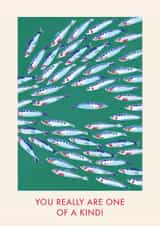 Arty Birthday Card - Fish - One Of A Kind created by Vicki Nelli