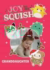 Personalised Christmas Photo Card created by Danilo - Squishmallows Personalised Christmas Photo Card For Granddaughter