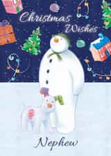Snowman Christmas Card For Nephew – Festive Wishes created by Danilo