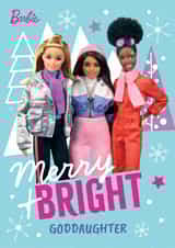 Barbie Merry + Bright Christmas Card for Goddaughter created by Danilo
