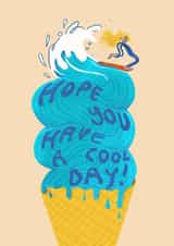 Fun Birthday Card - Ice Cream - Surf created by Laura McHugh