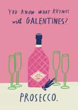 Funny Galentine's Card - Prosecco created by Alice Mole Illustration