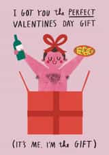 Funny Valentine's Day Card - The Perfect Gift - It's Me created by Alice Mole Illustration