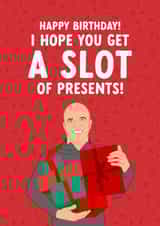 Funny Birthday Card - Arne Slot - Pun created by The Cake Thief