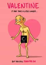 Funny Valentine's Day Card - Turn Me On created by Bryony Jackson Walters