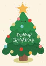 Cute Christmas card for someone special - Merry Christmas - Christmas tree created by The Corner House Crafts