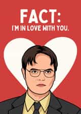 Funny Valentine's Day Card - Dwight Schrute - The Office created by Sundiva Designs