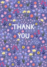 Pretty Thank You Card - Spring Florals created by Pear Tree Press