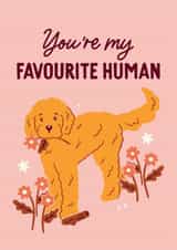 Cute Valentine's Day Card - Favourite Human created by Hello Elks