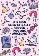 Cute Exams/Congratulations Card - Science - You Are Awesome created by Jessie