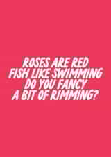 Rude Valentine's Day Card - Rimming created by The Marmalade Cat