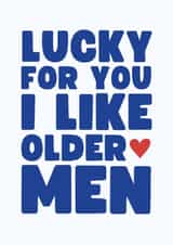 Funny Valentine's Day Card - Older Men - Heart created by Sundiva Designs