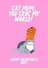 Cute Valentine's Day Card - From The Cat - Cat Mum created by The Marmalade Cat