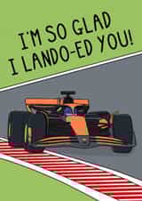 Cute Valentine's Day Card - Formula 1 - Lando Norris created by OhJaye