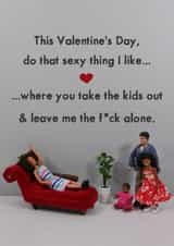 Funny Valentine's Day Card - Leave Me Alone created by Bold & Bright Cards