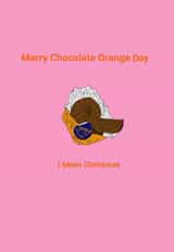 Merry chocolate orange day created by Hannah Welch