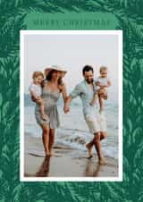 Personalised Christmas Photo Card created by Alicia Schultz - Classic Christmas Card - Spruces Border