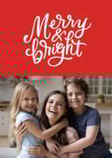 Personalised Christmas Photo Card created by Alicia Schultz - Classic Christmas Card - Merry And Bright