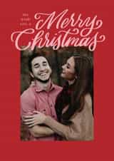Personalised Christmas Photo Card created by Alicia Schultz - Classic Christmas Card - We Wish You A Merry Christmas