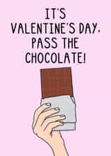 Cute Valentine's Card For Boyfriend, Girl friend - Chocolate - Galentine's created by OhJaye