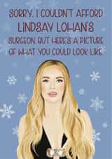 Funny Christmas Card - Lindsay Lohan created by Choo Choo 