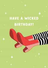Cute Wicked birthday card for bestie, sister, or Mum! Have a Wicked Birthday! created by Ally, With Love