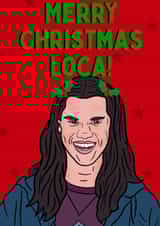 Twilight Jacob Black Loca Christmas Card created by Woomoons