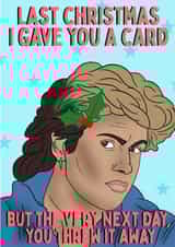 Wham George Michael Last Christmas Card created by Woomoons