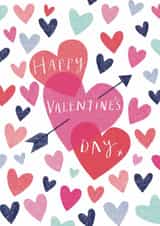 Classic Valentine's Day Card - Heart Illustrations created by Sticky Tape Kate